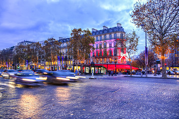 Image showing Festive Champs Elysees 