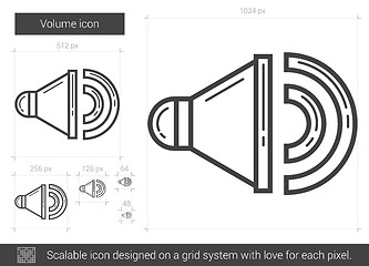 Image showing Volume line icon.