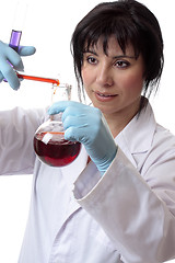 Image showing scientist at work in laboratory