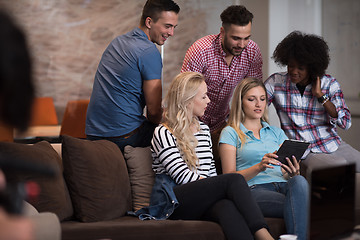 Image showing Multiethnic startup business team on meeting