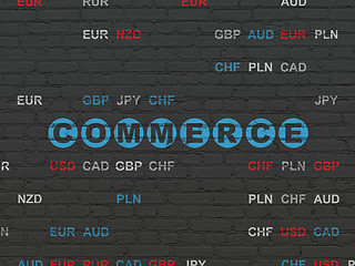 Image showing Business concept: Commerce on wall background