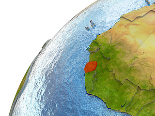 Image showing Sierra Leone on Earth