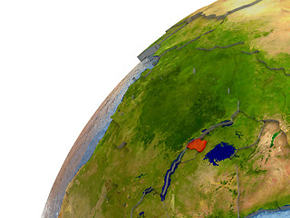 Image showing Rwanda on Earth