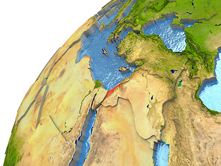 Image showing Israel on Earth