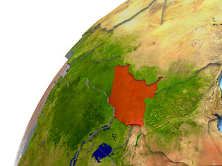 Image showing South Sudan on Earth