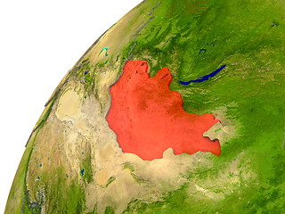 Image showing Mongolia on Earth