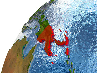 Image showing Papua New Guinea on Earth