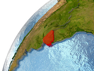 Image showing Uruguay on Earth