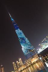 Image showing Burj Khalifa, world\'s tallest skyscraper, Dubai, United Arab Emirates.