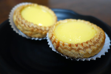 Image showing Egg custard tart