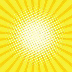 Image showing Yellow colored back pop art style background