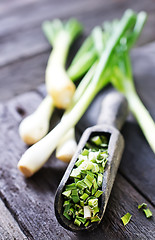 Image showing green onion