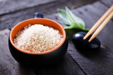 Image showing raw rice