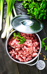 Image showing minced meat