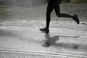 Image showing Running in the heat