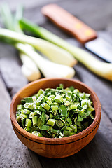 Image showing green onion