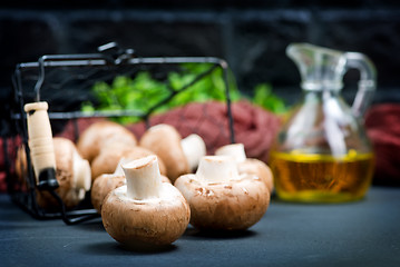 Image showing raw mushroom