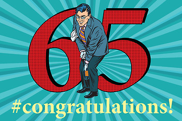 Image showing Congratulations 65 anniversary event celebration