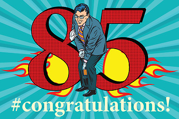 Image showing Congratulations 85 anniversary event celebration