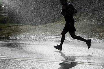 Image showing Running in the heat.