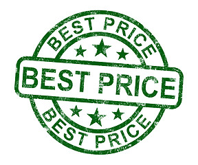 Image showing Best Price Stamp Showing Sale And Reduction