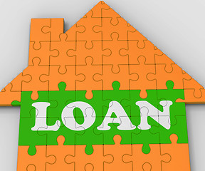 Image showing Loan House Shows Mortgage To Purchase Property