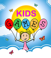 Image showing Kids Games Indicates Play Time And Childhood