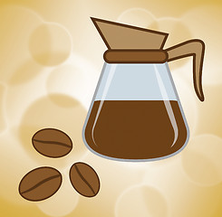 Image showing Fresh Coffee Means Restaurant Unprocessed And Caffeine