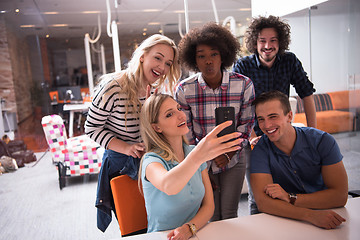 Image showing Multiethnic startup business team on meeting