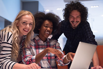 Image showing Multiethnic startup business team on meeting