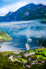 Image showing Geiranger fjord, Norway.