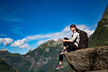 Image showing Geiranger fjord, Norway.