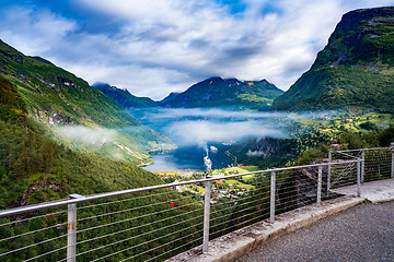 Image showing Geiranger fjord, Norway.