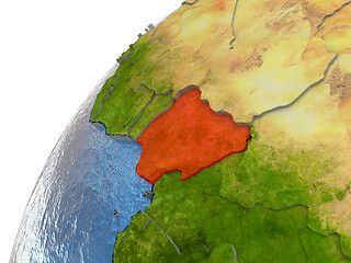 Image showing Nigeria on Earth