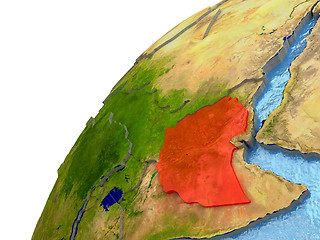 Image showing Ethiopia on Earth