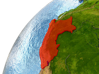 Image showing Peru on Earth