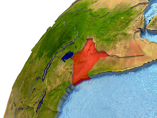 Image showing Kenya on Earth