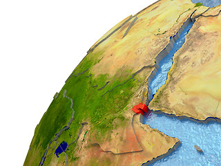 Image showing Djibouti on Earth