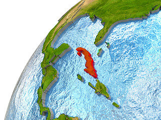 Image showing Cuba on Earth