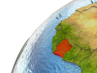 Image showing Ivory Coast on Earth