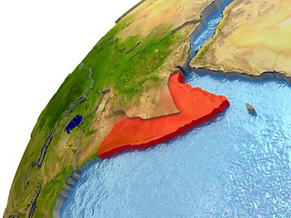 Image showing Somalia on Earth