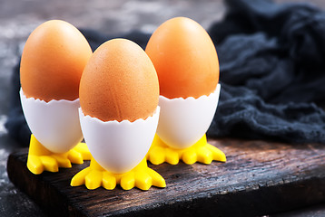 Image showing boiled chicken eggs