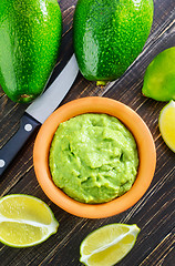 Image showing guacamole in bowl