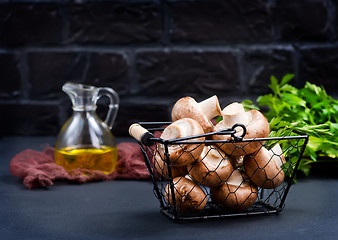 Image showing raw mushroom