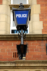 Image showing British Police Sign