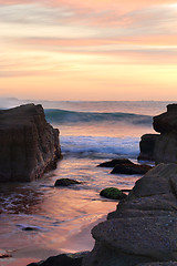 Image showing Beach sunrise