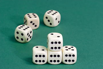 Image showing A lot of dices
