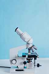 Image showing Laboratory Microscope with multiple lenses.
