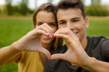 Image showing The joy of being in love