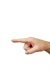 Image showing Forefinger